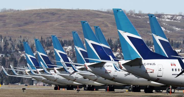 Coronavirus: WestJet extends flight cancellations due to reduced demand - globalnews.ca