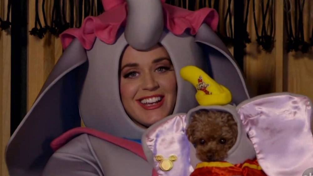 Katy Perry - Ryan Seacrest - Pregnant Katy Perry Sings 'Baby Mine' While Dressed Like Dumbo's Mom in 'Disney Family Singalong: Volume II' - etonline.com