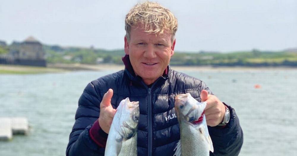 Gordon Ramsay - Gordon Ramsay shows off 'catch of the day' after fishing near second home in Cornwall - mirror.co.uk - county Rock