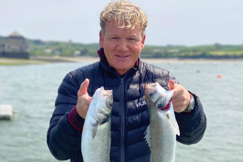 Gordon Ramsay - Gordon Ramsay slammed for ‘breaking lockdown rules to go fishing’ as he shows off his catch on Instagram - thesun.co.uk