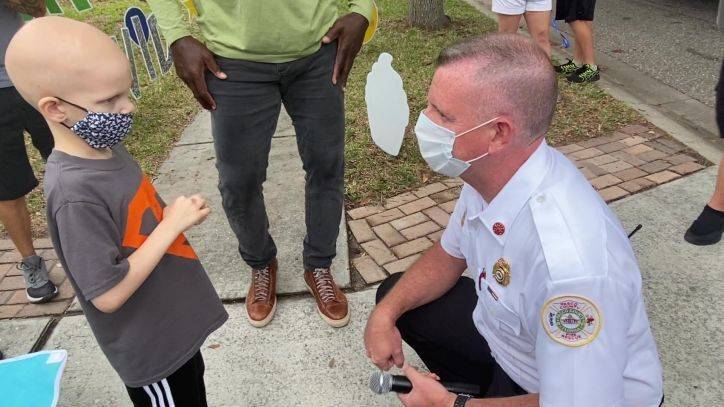 8-year-old cancer patient becomes honorary Pasco County firefighter on birthday - fox29.com - state Florida - county Trinity - county Pasco