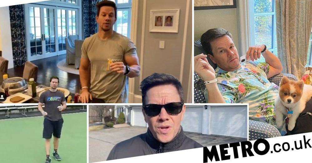Mark Wahlberg - Inside Mark Wahlberg’s 11-bedroom Beverly Hills multi-million dollar mansion where he’s self-isolating with his family - metro.co.uk
