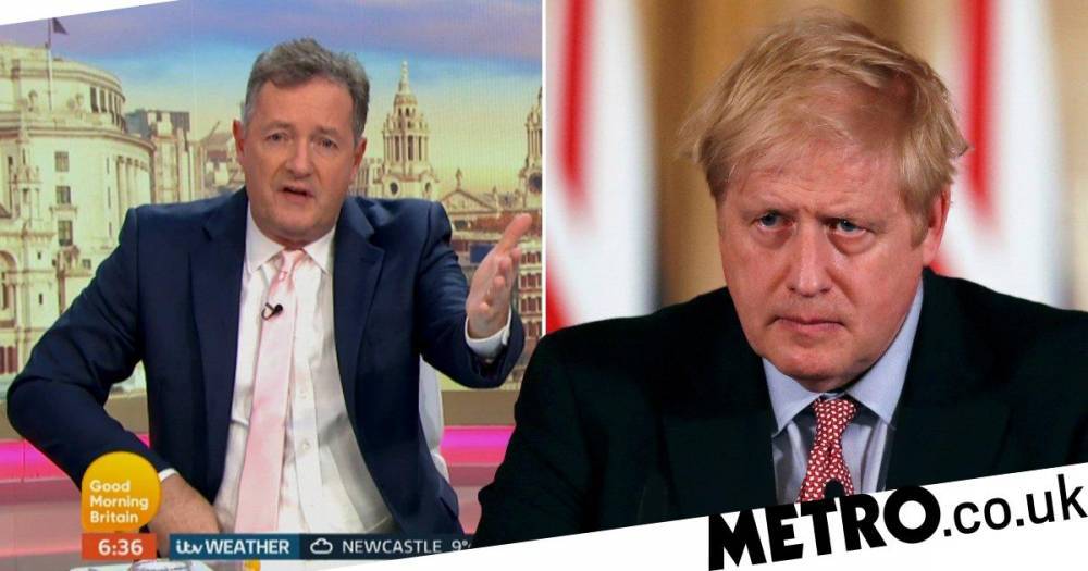 Boris Johnson - Piers Morgan - Piers Morgan says Boris Johnson should feel ‘shame’ for boycotting GMB interviews: ‘It’s disgraceful’ - metro.co.uk - Britain