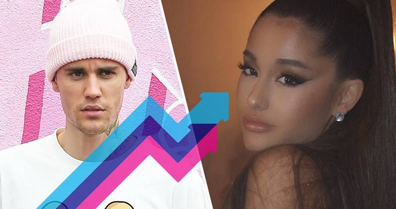 Justin Bieber - Ariana Bieberа - Ariana Grande and Justin Bieber are Number 1 on the Official Trending Chart with Stuck With U - officialcharts.com - Britain