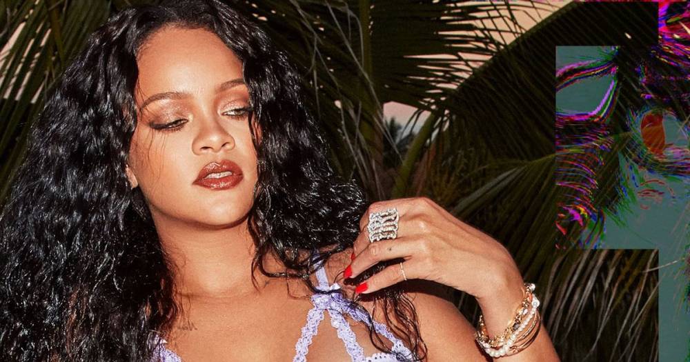 Rihanna bares her many tattoos as she strips off for Fenty underwear shoot - mirror.co.uk