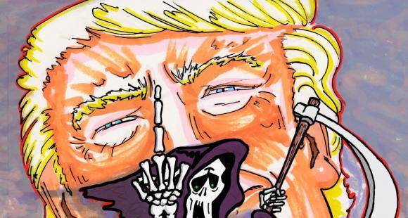 Donald Trump - Jim Carrey - Jim Carrey takes a dig at President Donald Trump by sharing a Grim Reaper painting - pinkvilla.com - New York - Usa