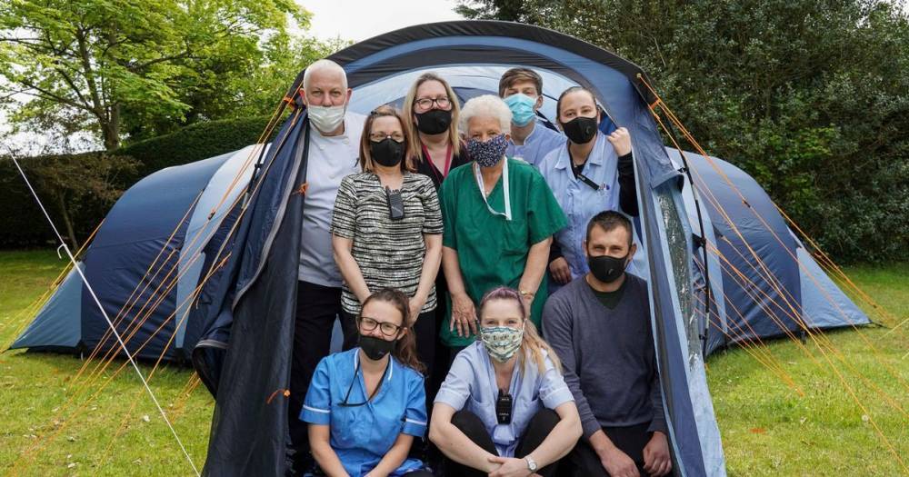 Coronavirus: Care home staff sleeping in tents to protect residents from deadly virus - mirror.co.uk - Britain