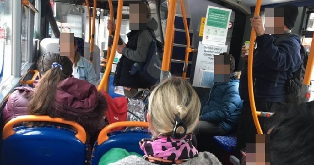 Boris Johnson - Social distancing? This is what travelling on a bus looks like the morning after Boris Johnson said some people could go back to work - manchestereveningnews.co.uk - county Garden