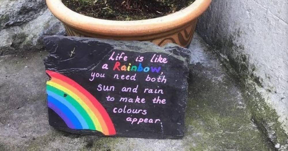 Rainbow art spreads happiness in the village of Abernethy - dailyrecord.co.uk