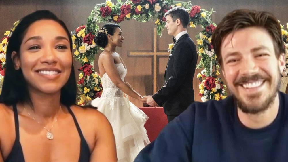 'The Flash' Season 7: Grant Gustin Asks Candice Patton If WestAllen Should Renew Their Vows! (Exclusive) - etonline.com