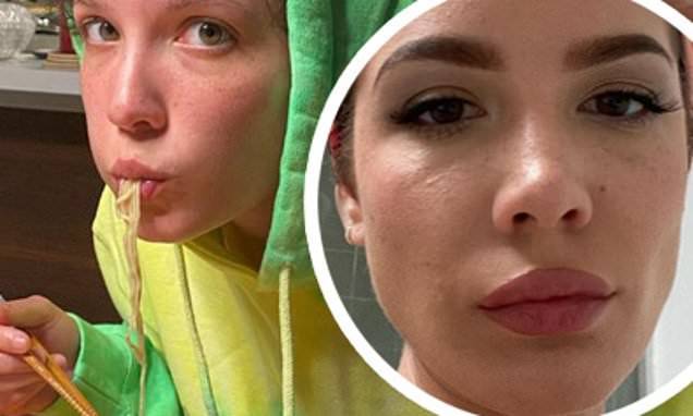Halsey shares a series of unglamorous selfies after a spree of 'spicy' bikini pictures - dailymail.co.uk