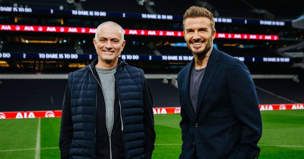 David Beckham - David Beckham pays visit to Tottenham stadium to learn from Jose Mourinho - mirror.co.uk - Los Angeles - city Madrid, county Real - county Real