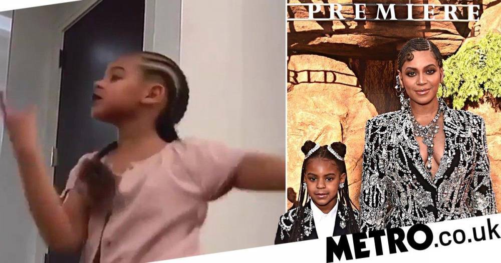 Blue Ivy Carter is a big mood as she rocks out to Beyonce song in adorable video - metro.co.uk