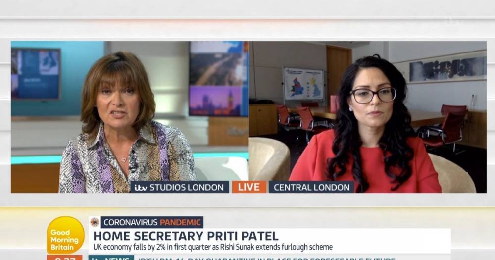 Lorraine Kelly - Priti Patel - Lorraine Kelly grills Home Secretary Priti Patel on live GMB interview - dailyrecord.co.uk - Britain - Scotland