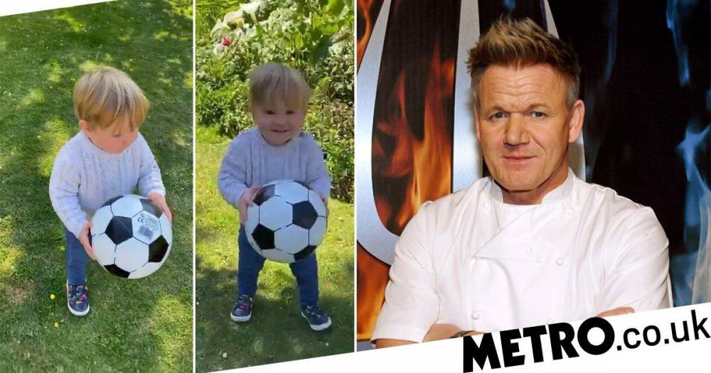 Gordon Ramsay - Gordon Ramsay posts video of his baby son with a football and it’s the cuteness we all needed today - metro.co.uk