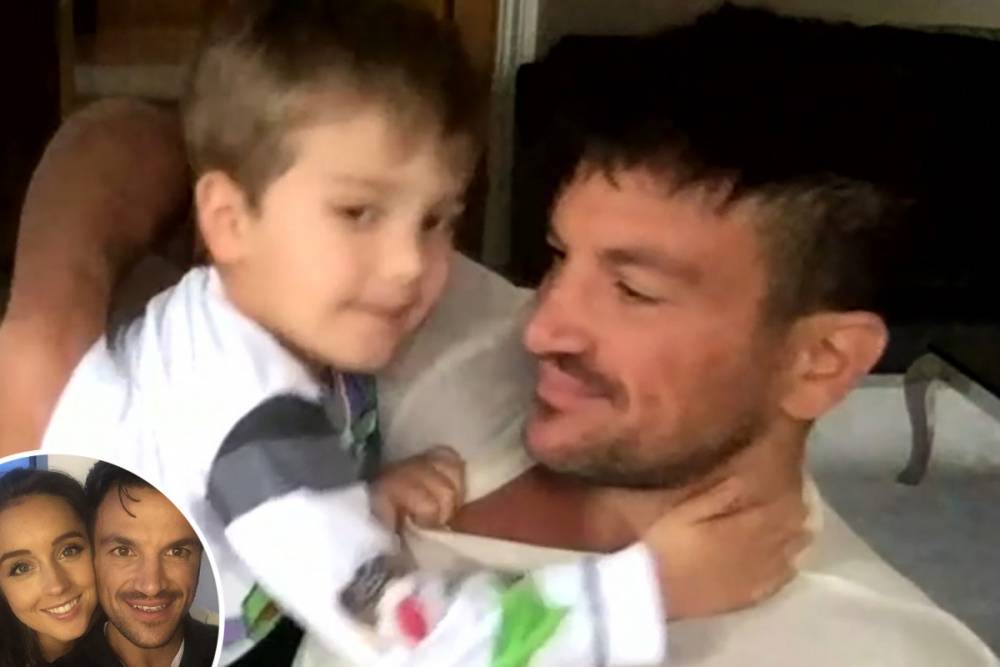 Katie Price - Peter Andre - Peter Andre gives fans first look at son Theo, 3, as he cuddles his dad during Loose Women interview - thesun.co.uk
