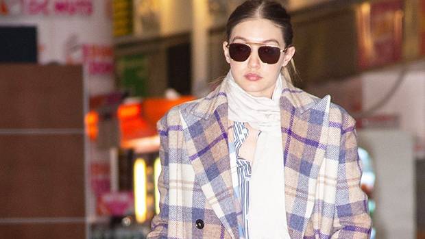 Gigi Hadid - Zayn Malik - Gigi Hadid Conceals Her Growing Baby Belly In A Flannel Shirt In New Pics Posted By Mom Yolanda - hollywoodlife.com