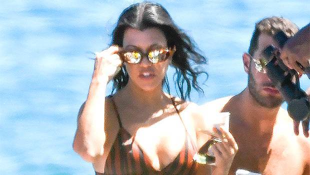 Kourtney Kardashian - Kourtney Kardashian, 41, Lounges By The Pool In A Sexy Bikini — Pics - hollywoodlife.com