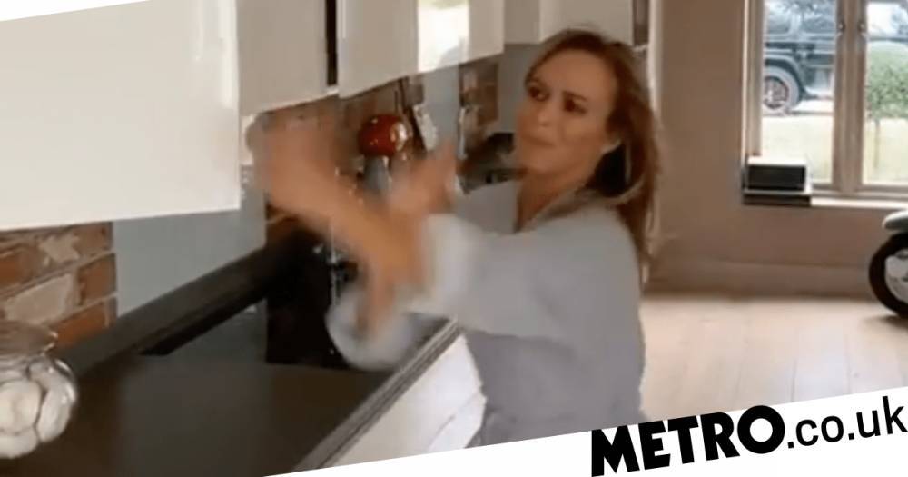 Amanda Holden nails lockdown cupboard challenge to iconic Phil Collins track in one go - metro.co.uk