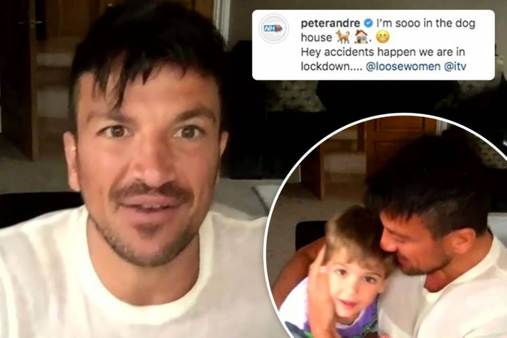 Peter Andre - Peter Andre admits he’s ‘in the dog house’ with wife Emily after son Theo, 3, appeared on TV for the first time - thesun.co.uk