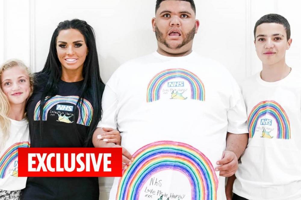 Katie Price’s son Harvey turns fashion designer as he raises over £12k for NHS with his rainbow frog t-shirts - thesun.co.uk