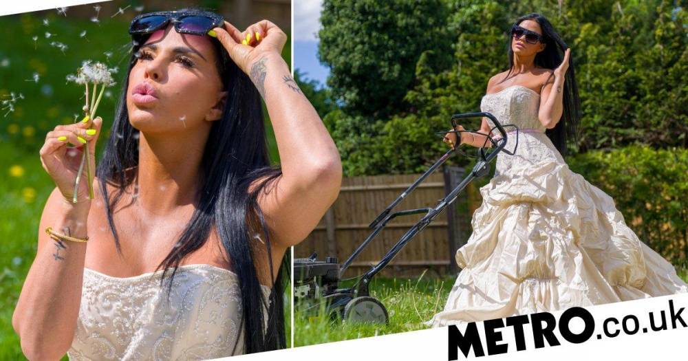 Katie Price - Amanda Holden - Alan Titchmarsh - Katie Price inspired by Amanda Holden to rock wedding dress and mow lawn as she dares Alan Titchmarsh to get in on it - metro.co.uk - Britain