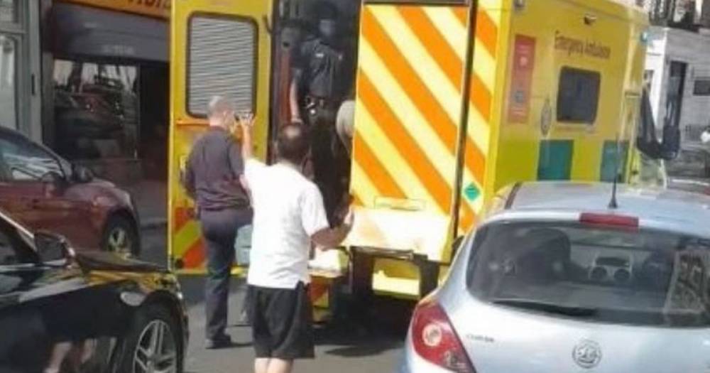 Mercedes driver blasted for demanding paramedics treating patient move ambulance - dailystar.co.uk - city London