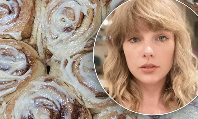 Joe Alwyn - Taylor Swift jokes that she's 'proud of her buns'... sharing a snapshot of cinnamon rolls - dailymail.co.uk - county Swift