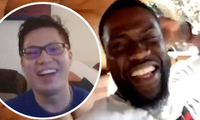 Kevin Hart - Henry Law - Kevin Hart surprises All In Challenge winner who's a doctor on the frontlines of the COVID-19 crisis - dailymail.co.uk - Usa