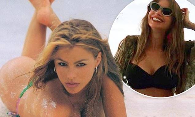 Sofia Vergara - Sofia Vergara flaunts ample cleavage in topless bikini snap from 1990s for Throwback Thursday - dailymail.co.uk - county Miami