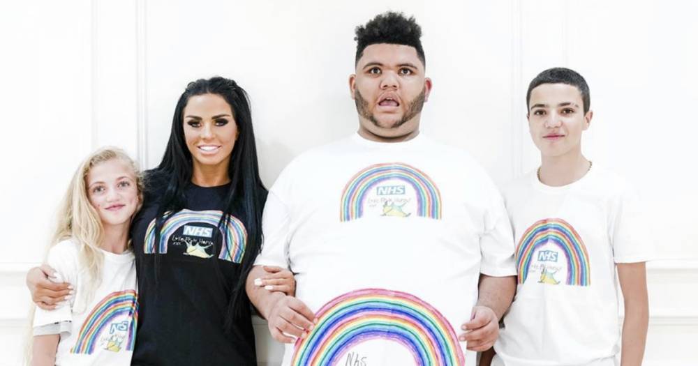 Willi Syndrome - Tom Moore - Katie Price's son Harvey 'raises more than £12,000 for NHS charities' with his rainbow frog t-shirts - ok.co.uk - Britain - county Harvey - county Moore