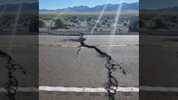 Vegas-Reno highway cracked, closed after 6.5 earthquake in Nevada - fox29.com - city Las Vegas - state Nevada - county Graham - county Reno