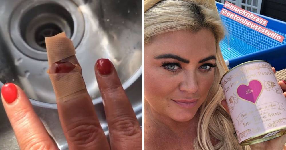 Gemma Collins - Gemma Collins suffers gruesome injury after slicing finger open in DIY disaster - ok.co.uk