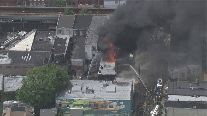 Firefighter hospitalized for heat exhaustion following Frankford fire - fox29.com