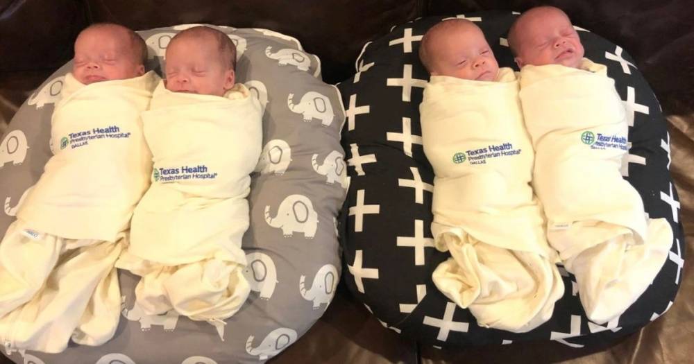 Family welcomes 'incredibly rare' identical quadruplets during coronavirus quarantine - dailystar.co.uk - state Texas - county Hudson - county Murray - county Dallas - county Hardy - county Harrison - county Henry