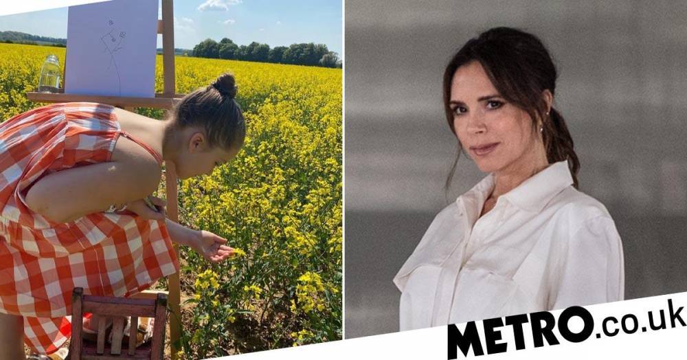 Victoria Beckham - Victoria Beckham ‘so fortunate’ in lockdown as she shares sweet snap of Harper - metro.co.uk - Victoria, county Beckham - city Victoria, county Beckham - county Beckham