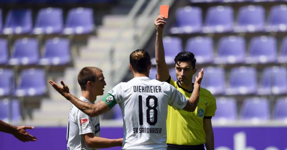 Football returns with red card and goal inside just four minutes in Bundesliga 2 - dailystar.co.uk - Germany
