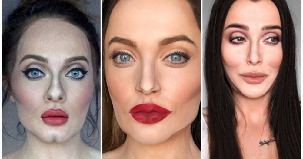 Angelina Jolie - Make up artist transforms herself into Adele, Cher and Angelina Jolie using just shading and contouring - manchestereveningnews.co.uk