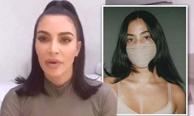 Kim Kardashian - Kim Kardashian capitalizes on coronavirus trends as she launches 'seamless face mask' Skims line - dailymail.co.uk