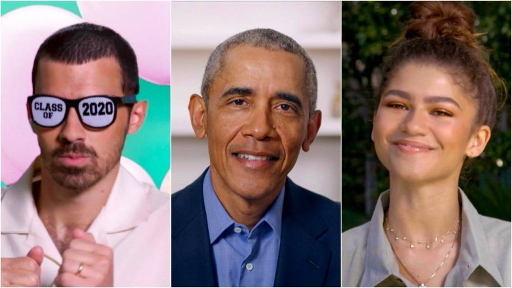 Barack Obama - Jonas Brothers, Barack Obama, Zendaya & More: The Best Moments From the 'Graduate Together' Special - etonline.com