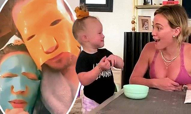 Can I (I) - Hilary Duff - Matthew Koma - Hilary Duff posts sweet video of daughter Banks hogging gummy bears after facials with Matthew Koma - dailymail.co.uk