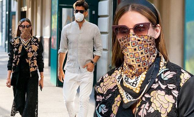 Olivia Palermo - Olivia Palermo continues staying safe in style as she masks up for stroll with husband - dailymail.co.uk