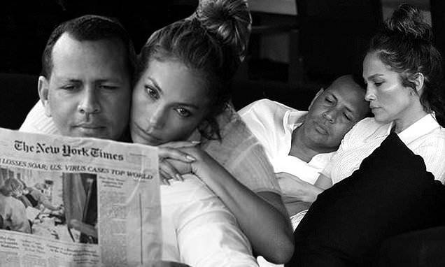 Jennifer Lopez - JLo nuzzles fiancé ARod's neck and reflects on life in quarantine: 'Hug the ones you love!' - dailymail.co.uk - New York - Usa - city New York