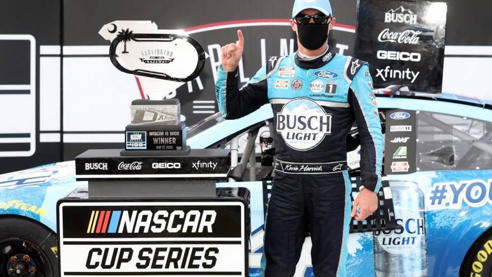 Kevin Harvick - Kevin Harvick Wins in NASCAR's Return Without Fans Amid Coronavirus Pandemic - etonline.com