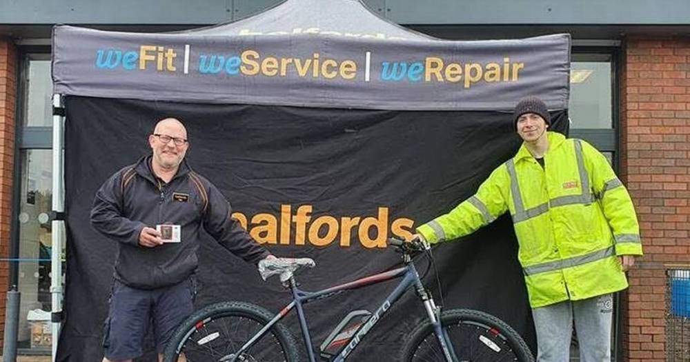Halfords replace care worker's bike for free after thieves stole it during his shift - mirror.co.uk - city Newcastle