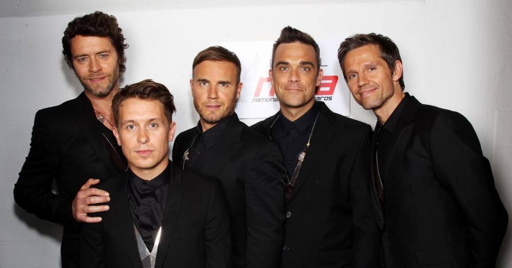 Gary Barlow - Robbie Williams - Howard Donald - Mark Owen - Robbie Williams rejoins Take That for special concert for charity - ok.co.uk