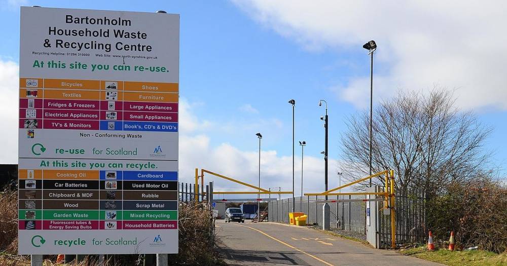 Ayrshire Council - BREAKING: North Ayrshire Council set to reopen recycling centres next month - dailyrecord.co.uk - Scotland