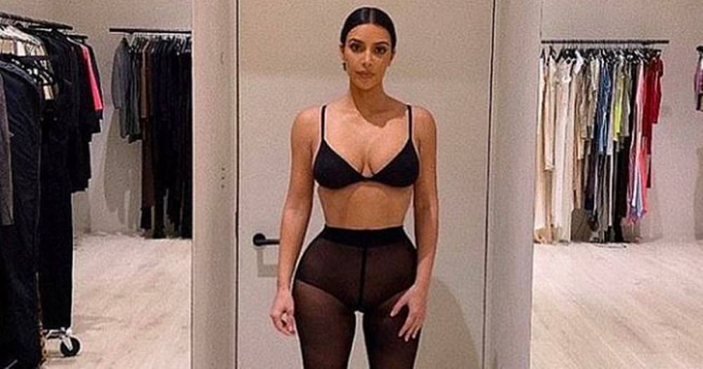 Kim Kardashian - Kim Kardashian shows off hourglass figure as she models in revealing underwear - ok.co.uk
