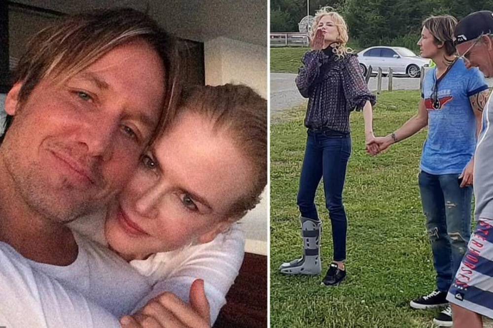 Keith Urban - Nicole Kidman - Keith Urban reveals wife Nicole Kidman broke her ankle while in lockdown after photo of her injury sparked concern - thesun.co.uk - Australia - state Tennessee - city Nashville