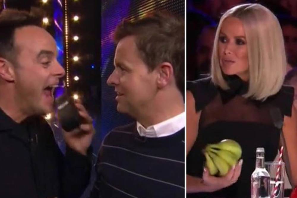 Amanda Holden - Can I (I) - Ant and Dec pull banana prank on Amanda Holden in Britain’s Got Talent unseen clip - thesun.co.uk - Britain